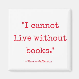 Ik kan niet leven zonder Boeken Magnet Magneet