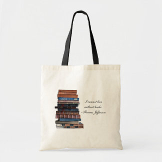 "Ik kan niet leven zonder boeken" - oude stapel bo Tote Bag