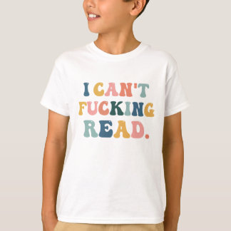 ik kan niet lezen, grappige peuter shirt, sarcasti t-shirt