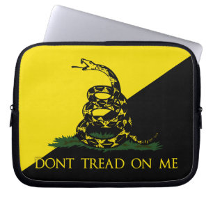 Ik kan niet lezen op mijn anarchistische vlag laptop sleeve