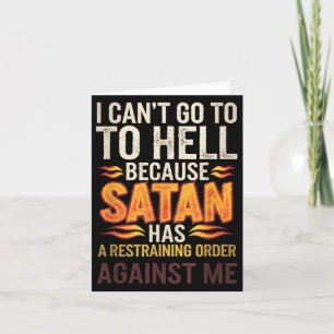 Ik kan niet naar de hel gaan omdat Satan een beper Kaart