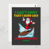 Ik kan niet ontkennen dat ik Kerstmis in juli wel  Briefkaart (Voorkant / Achterkant)