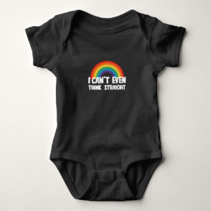 Ik Kan Niet Rechtuit Denken Grappige HBTQ Trots Romper