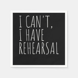 Ik kan niet repeteren na het acteren servet