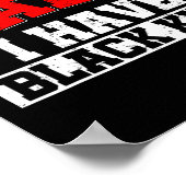 Ik kan niet rustig blijven Ik heb zwarte Kinder BL Poster (Hoek)