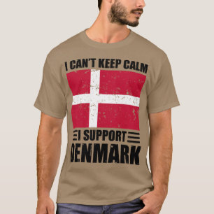 Ik kan niet rustig blijven... ik steun denemarken  t-shirt