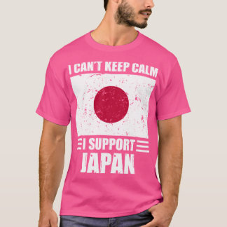 Ik kan niet rustig blijven... ik steun het japan F T-shirt