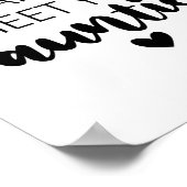 Ik kan niet wachten om je tante Zwangerschap te on Poster (Hoek)