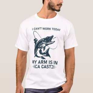 Ik kan niet werken vandaag mijn arm is in een gego t-shirt