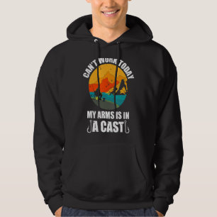 Ik kan niet werken vandaag mijn arm is in een Gevi Hoodie