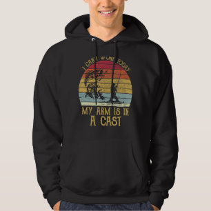 Ik kan niet werken vandaag mijn arm is in een Gevi Hoodie