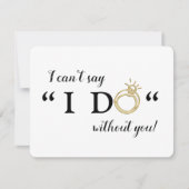 Ik kan niet zeggen dat ik het zonder jou doe | bru kaart (Voorkant)