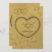 Ik kan niet zeggen dat ik zonder jou doe kaart (Voorkant / Achterkant)