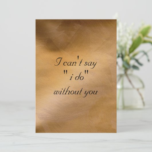 Ik kan niet zeggen dat ik zonder jou doe kaart (Staand voorkant)