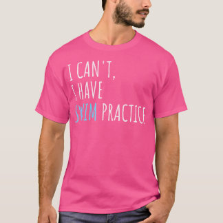 Ik kan niet zwemmen om grappig te zwemmen t-shirt