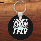 Ik kan niet zwemmen. sleutelhanger (Voorkant)