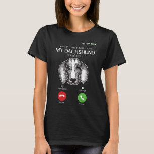 Ik kan nu niet praten dat mijn Dachshund Kerstmis T-shirt