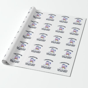 Ik kan nu terug naar bed. cadeaupapier