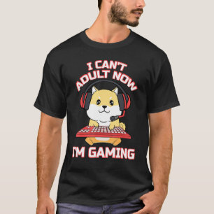 Ik kan nu volwassen worden en bewaar gamespelletje t-shirt