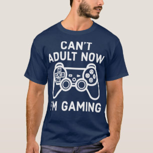 Ik kan nu volwassenen i m gaming gameconsole t-shirt
