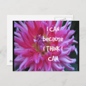 Ik kan omdat ik denk dat ik kan briefkaart (Voorkant / Achterkant)