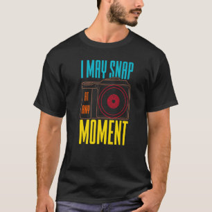 Ik kan op elk moment fotografie camera 1 magnetisc t-shirt