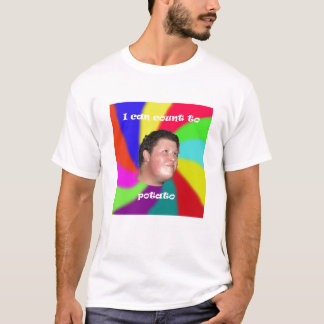 Ik kan rekenen op aardappel t-shirt