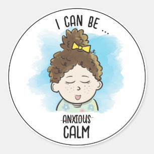 Ik kan rustig zijn ronde sticker