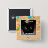 Ik kan schizofreen zijn vierkante button 5,1 cm (Voorkant /achterkant)