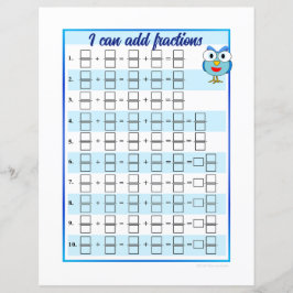 Ik kan Sjablonen met breuken toevoegen en aftrekke