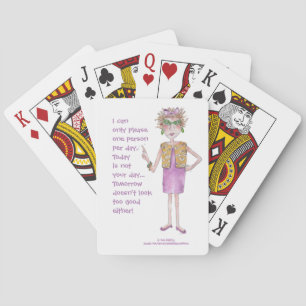 Ik kan slechts één verklaring van de vrouw waterve pokerkaarten