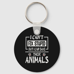 Ik kan Stud niet repareren, maar ik kan hun dieren Sleutelhanger