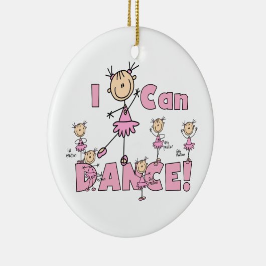 Ik kan T-shirts en cadeaus dans Keramisch Ornament (Rechts)