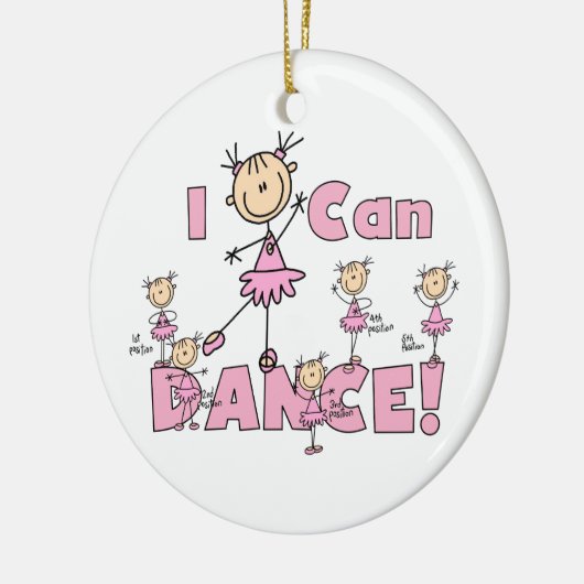 Ik kan T-shirts en cadeaus dans Keramisch Ornament (Links)