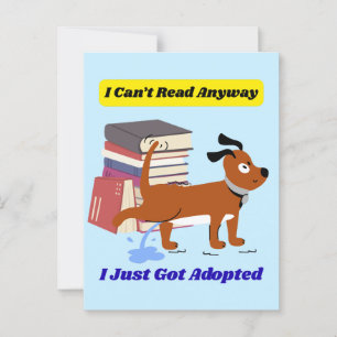 Ik kan toch niet lezen briefkaart