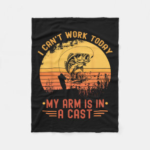 Ik kan vandaag mijn arm niet werken in een gegoten fleece deken