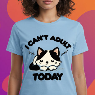 Ik kan vandaag niet volwassen worden t-shirt