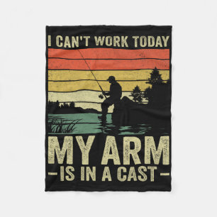 Ik kan vandaag niet werken, mijn arm zit in het gi fleece deken
