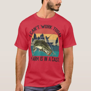 Ik kan vandaag niet werken, mijn arm zit in het gi t-shirt