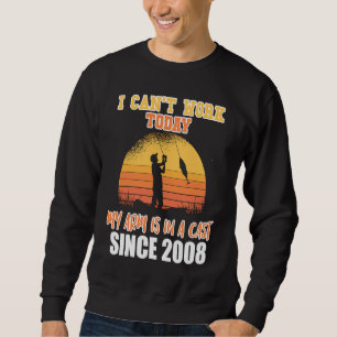 Ik kan vandaag niet werken, mijn arm zit sinds 200 trui