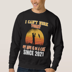 Ik kan vandaag niet werken, mijn arm zit sinds 202 trui