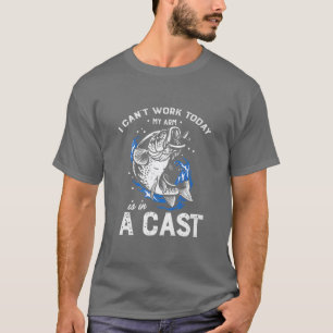 Ik kan vandaag werken. Mijn arm is in een gegoten T-shirt