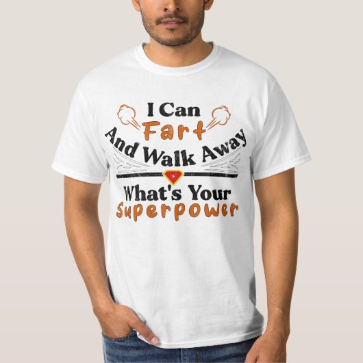 Ik kan weglopen wat je Superpower is T-shirt (Voorkant)