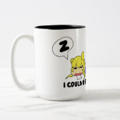 Ik kan wel wat koffie gebruiken tweekleurige koffiemok (Links)