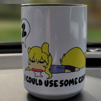 Ik kan wel wat koffie gebruiken tweekleurige koffiemok