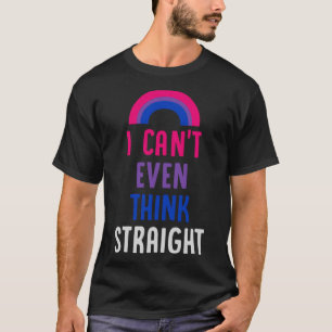 Ik kan zelfs niet denken hetero biseksuele pride v t-shirt
