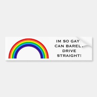 IK KAN ZO GOED RIJVEN DAT IK KAN RIJGEN. BUMPERSTICKER