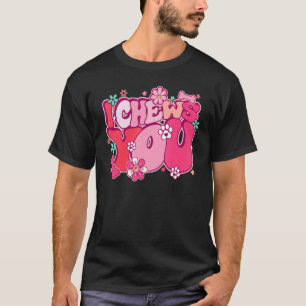Ik kauw op jou Retro huisdier Valentijnsdag Kat Ho T-shirt