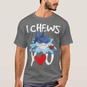 Ik kauw op jouHaaienliefhebbers Natuurbioloog in h T-shirt