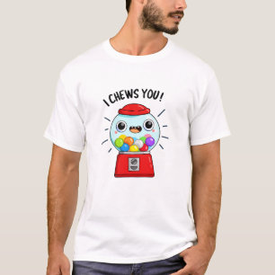 Ik kauwt je grappige Gumball Machine Pun T-shirt